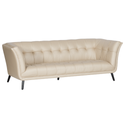 Триместно канапе Sonata Lena, Крем, Здрава конструкция  - Mobilier tapițat