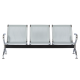 Посетителска пейка  Sonata Blum CR-1030-3, Сребърна, 3 места