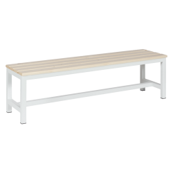 Пейка за съблекалня Sonata Blum, 150-1, 150x40.5x42.5 см, Бяла - Canapele și bănci de grădină