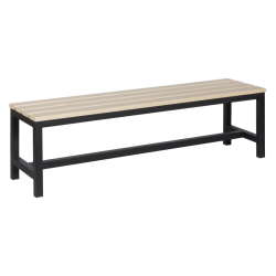 Пейка за съблекалня Sonata Blum 150-1, 150x40.5x42.5 см, Черна - Canapele și bănci de grădină