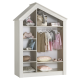 Трикрилен гардероб Sonata Pink House, Височина 207 см