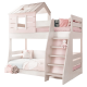 Двуетажно детско легло Sonata Pink House, Дясно, Без матрак