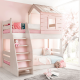 Двуетажно детско легло Sonata Pink House, Дясно, Без матрак