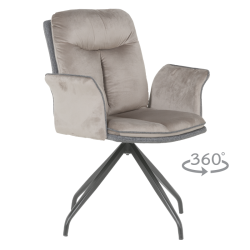 Трапезен стол MARLOW 2 - мишо сив BF 2 - Scaune de dining