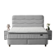 Тапицирана спалня с матрак WAVE 160 x 200 - светлосив 25