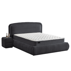 Тапицирана спалня с матрак NOVA 180 x 200 - сив 18 - Paturi tapițate
