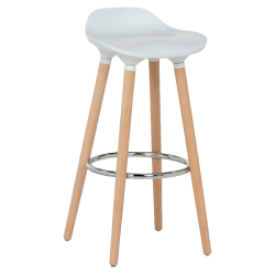 Бар стол LARSA - бял - Scaune de bar