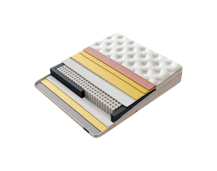 Тапицирана спалня с матрак MINI PUZZLE 160 х 200 - бежов 04
