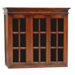Надстройка за бюфет EX Home модел Bergamo 3, Махагон масив - Corpuri, vitrine, biblioteci modulare
