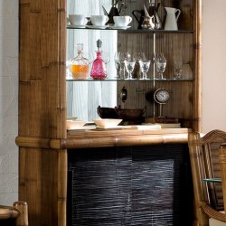 Бюфет с надстройка EX Home модел Siena, Бамбук - Corpuri, vitrine, biblioteci modulare