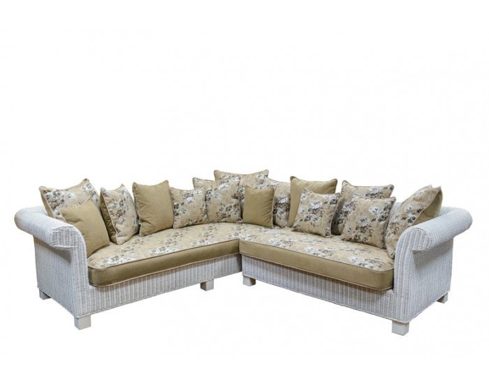 Ъглов диван EX Home модел Regal, Бял