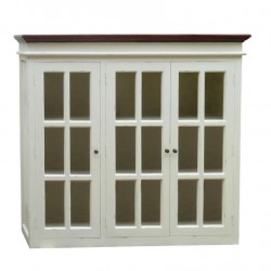 Надстройка за бюфет EX Home модел Bergamo 3, Бял Антик - Corpuri, vitrine, biblioteci modulare