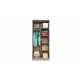 Двукрилен гардероб Мебели Богдан Модел 1007, Сонома арвен/Бял гланц
