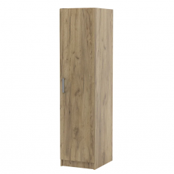 Еднокрилен гардероб Топ 1 Б (С РАФТОВЕ), Дъб крафт Златен - Bogdan Furniture Kom