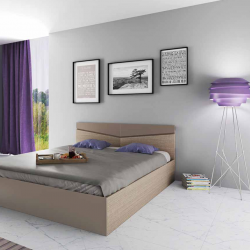Спалня Модел 172 / 2008 с табла, Мока/Лате - Bogdan Furniture I