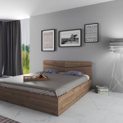 Спалня Модел 172 / 2008 с табла, Орех адмирал - Bogdan Furniture I