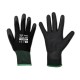Ръкавици Bradas PURE BLACK PRO PU полиуретанови с PVC точки, размер 10