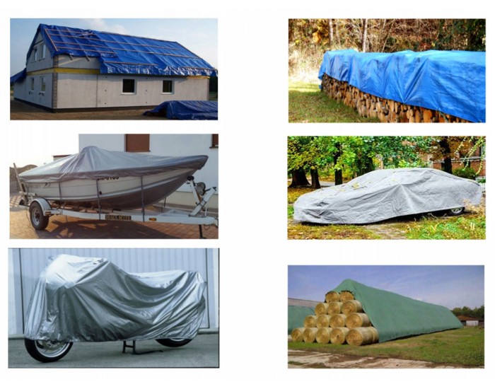 Покривало – платнище Bradas подсилено, 3 x 4m, 120 гр/м2 – сиво