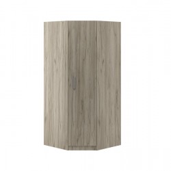 ТОП ЪГЛОВ ГАРДЕРОБ, Дъб крафт Сиво - Bogdan Furniture Kom