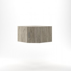 Ъглова надстройка за гардероб ТОП, Дъб крафт Сиво - Bogdan Furniture Kom