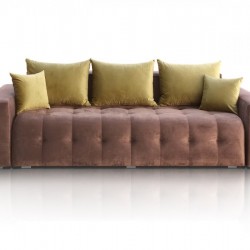 Разтегателно канапе Мебели Богдан Mod Diva, 240/95/73, кафяво - Bogdan Furniture I