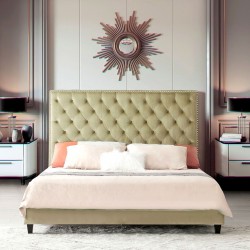 Легло EX Home модел Vamo Taupe 160/200, Тапицирано - Paturi