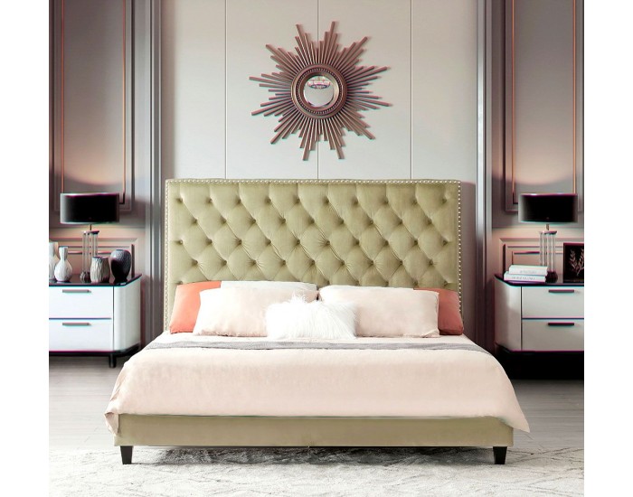 Легло EX Home модел Vamo Taupe 160/200, Тапицирано