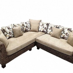 Ъглов диван EX Home модел Regal, Кафяв - Grădină