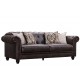 Триместен диван EX Home модел Chesterfield Espresso