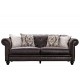Триместен диван EX Home модел Chesterfield Espresso