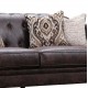 Двуместен диван EX Home модел Chesterfield Espresso