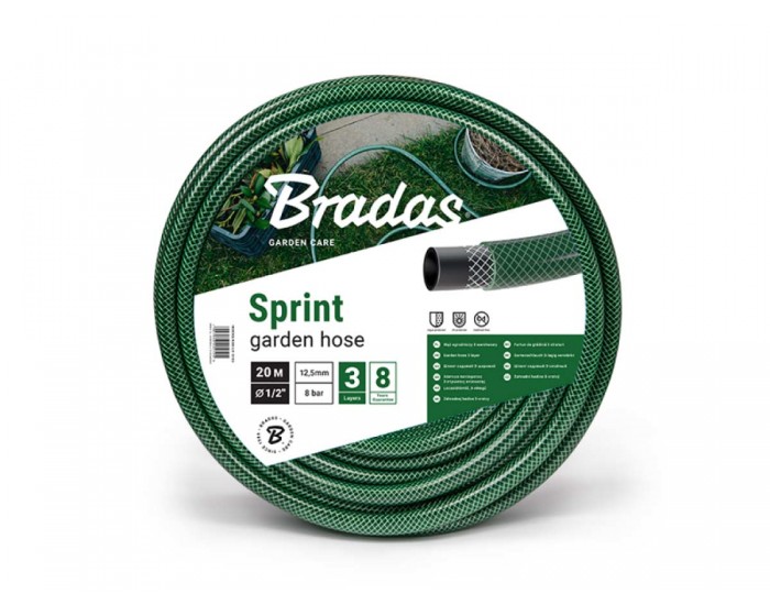 Маркуч градински SPRINT трислоен 1/2" - 20m